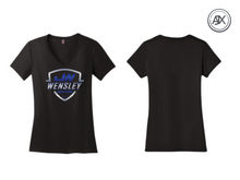 Load image into Gallery viewer, Woman&#39;s Wensley Racing New Era V-Neck
