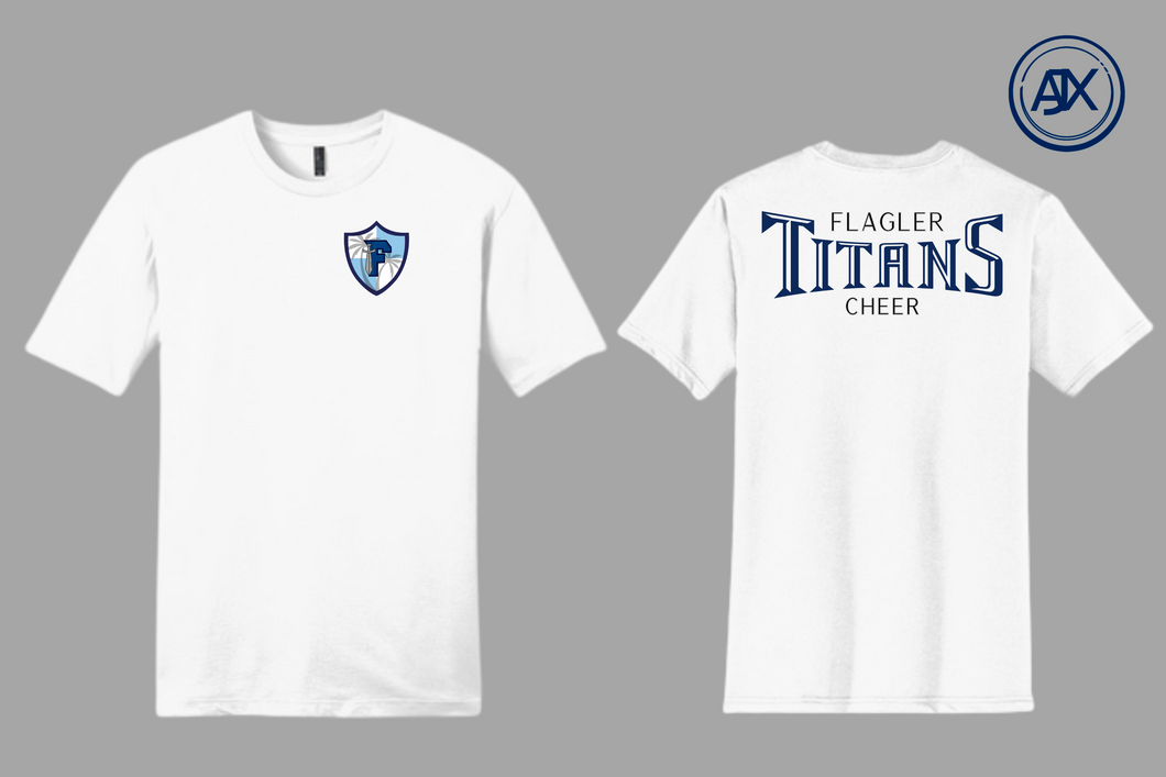Titans Cheer Small Double Logo Tee