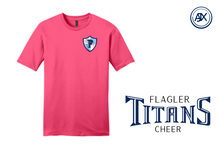 Load image into Gallery viewer, Youth Pink Cares Flagler Cheer Logo Tee
