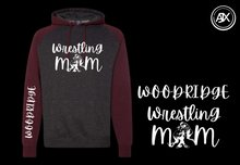 Load image into Gallery viewer, Woodridge Color Block Wrestling Mom Hoodie
