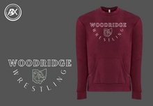 Load image into Gallery viewer, Woodridge Wrestling Next Level Woman&#39;s Crewneck with Pocket
