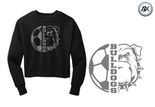 Load image into Gallery viewer, Soccer Bulldog Crop Sweatshirt
